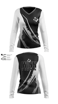 Mavericks 46802018 Women's Long Sleeve V-neck Shirt - 1