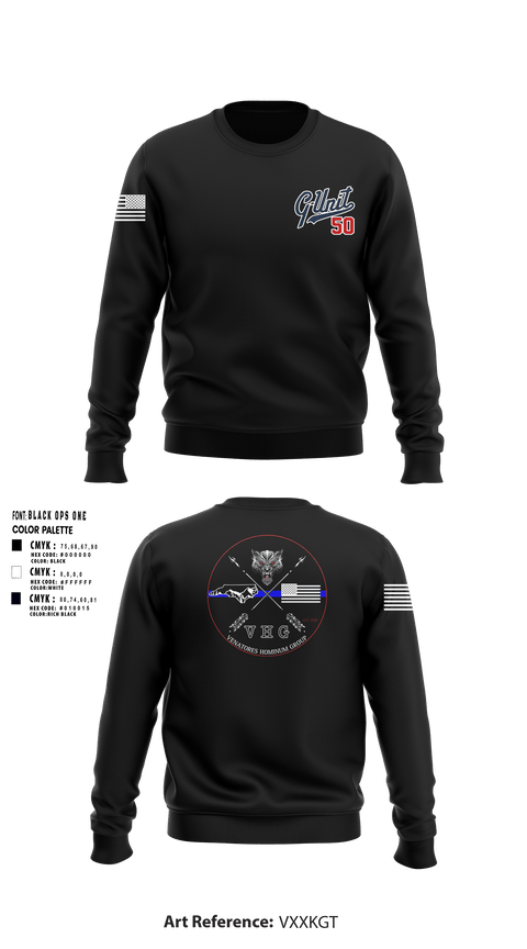 Crew Neck Sweatshirt, VHG, Police, Teamtime, Team time, sublimation, custom sports apparel, team uniforms, spirit wear, spiritwear, sports uniforms, custom shirts, team store, custom team store, fundraiser sports, apparel fundraiser