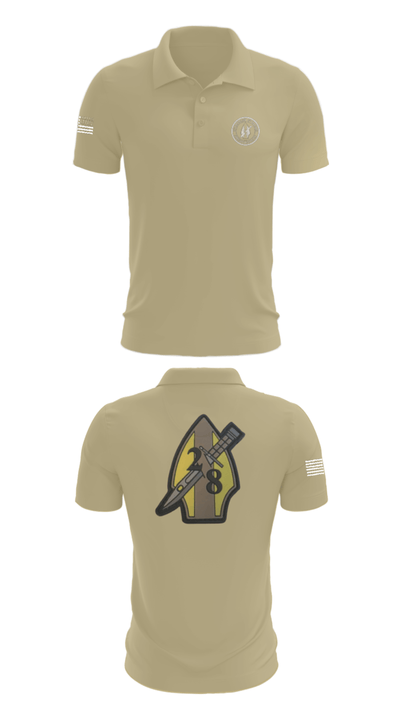 2nd bn 8th Marines 22362545 Short Sleeve Performance Polo - 87