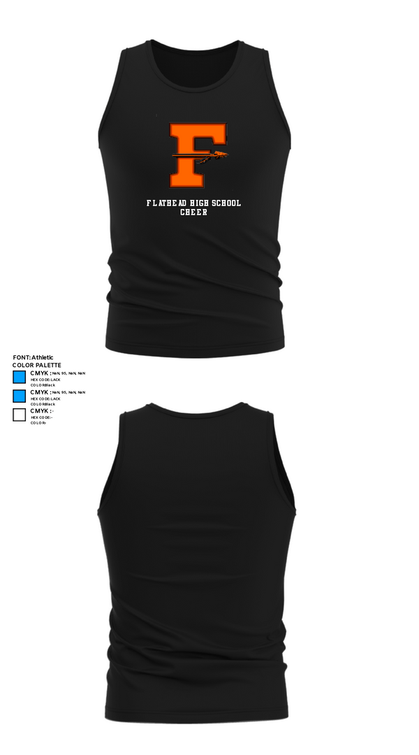 Tank Top, Flathead High School Cheer, Cheer, Teamtime, Team time, sublimation, custom sports apparel, team uniforms, spirit wear, spiritwear, sports uniforms, custom shirts, team store, custom team store, fundraiser sports, apparel fundraiser
