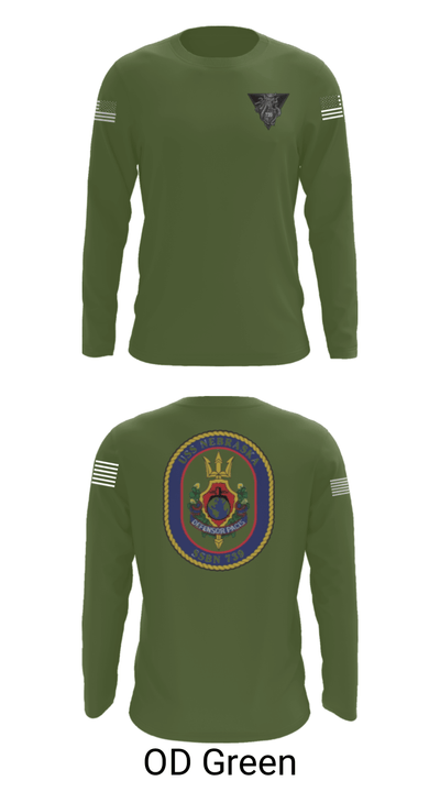 USS Nebraska 93337637 Long Sleeve Performance Shirt - 27
