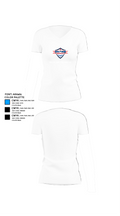 Hall of Fame Fireworks LLC 60559638 Women's Short Sleeve V-neck Shirt - 18