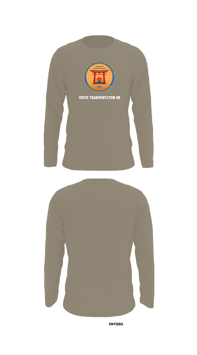 835th Transportation BN 83233683 Long Sleeve Performance Shirt - 72