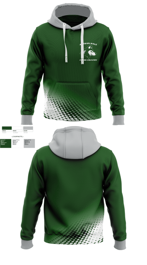 Hoodie, Nathan Hale High School Cross Country, Cross Country, Teamtime, Team time, sublimation, custom sports apparel, team uniforms, spirit wear, spiritwear, sports uniforms, custom shirts, team store, custom team store, fundraiser sports, apparel fundraiser