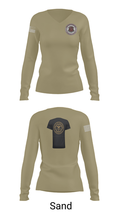 BOLC 187TH 66785601 Women's Long Sleeve V-neck Shirt - 97