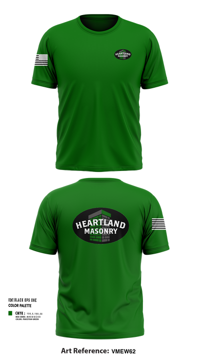 Heartland masonry 17058067 Short Sleeve Performance Shirt - 251