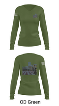 Palmetto Battlion 20426717 Women's Long Sleeve V-neck Shirt -1 57