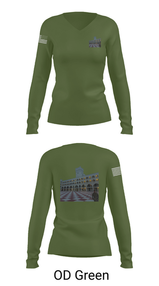 Womens Long Sleeve Vneck Shirt 1, Palmetto Battlion, Army, Teamtime, Team time, sublimation, custom sports apparel, team uniforms, spirit wear, spiritwear, sports uniforms, custom shirts, team store, custom team store, fundraiser sports, apparel fundraiser