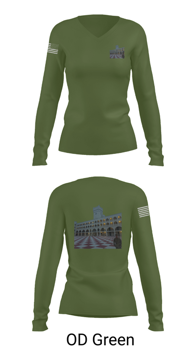 Palmetto Battlion 20426717 Women's Long Sleeve V-neck Shirt -1 57
