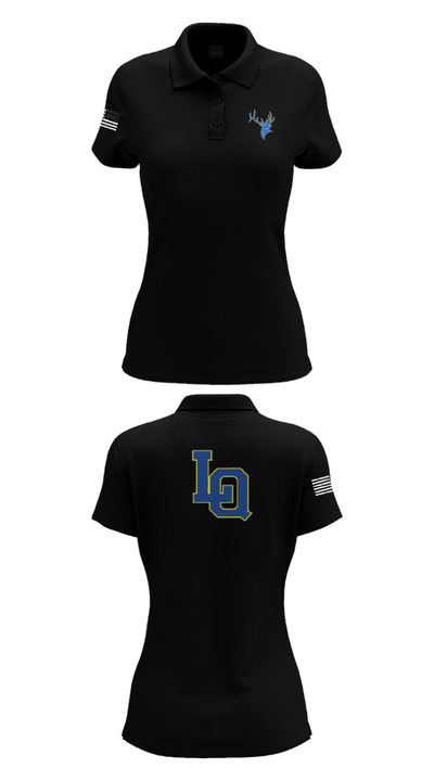 Lake Quinault High School Volleyball 10165141 Women's Short Sleeve Performance Polo  - 11