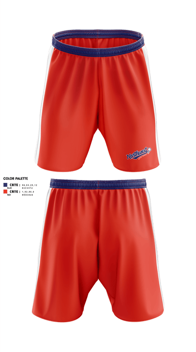 Northwest Little League Baseball 4818485 Athletic Shorts With Pockets - 1