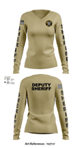 Chesterfield County Sheriff Office 79473922 Women's Long Sleeve V-neck Shirt - 103