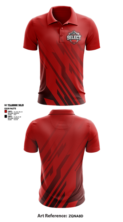 Utah Select Basketball 19223237 Short Sleeve Performance Polo - 1