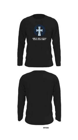 Long Sleeve Performance Shirt, Mount St. Mary Catholic School Cross Country, Cross Country, Teamtime, Team time, sublimation, custom sports apparel, team uniforms, spirit wear, spiritwear, sports uniforms, custom shirts, team store, custom team store, fundraiser sports, apparel fundraiser