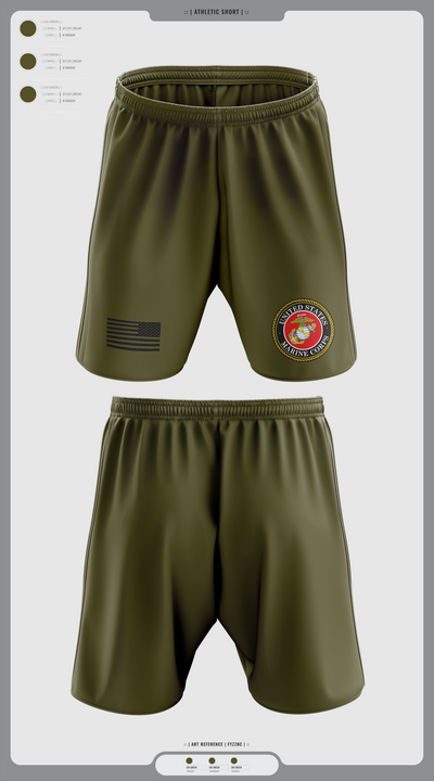 Wounded warrior battalion east 34765562 Athletic Shorts With Pockets - 1