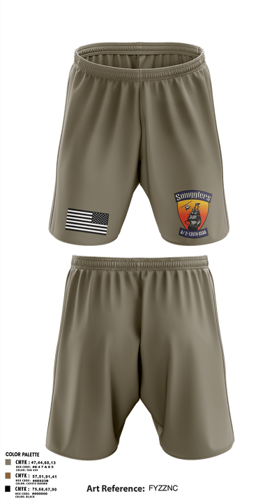 A/2135th GSAB “SMUGGLERS” 66831514 Athletic Shorts With Pockets - 114