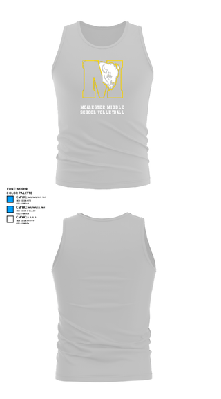 Tank Top, McAlester Middle School Volleyball, Women's Volleyball, Teamtime, Team time, sublimation, custom sports apparel, team uniforms, spirit wear, spiritwear, sports uniforms, custom shirts, team store, custom team store, fundraiser sports, apparel fundraiser