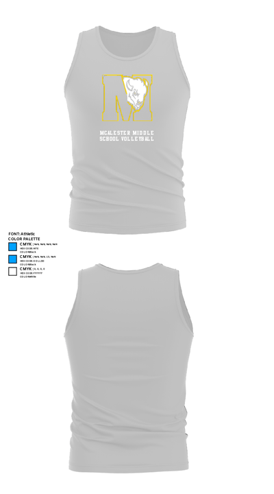 Puterbaugh Middle School Volleyball 75658055 Tank Top - 13