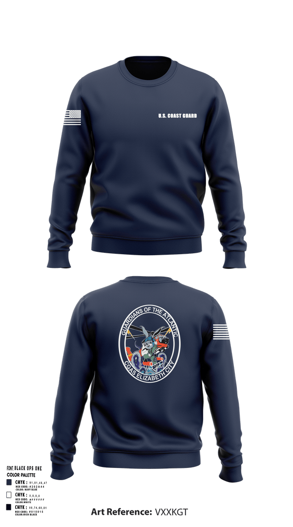 Crew Neck Sweatshirt, Air Station Elizabeth City, , Teamtime, Team time, sublimation, custom sports apparel, team uniforms, spirit wear, spiritwear, sports uniforms, custom shirts, team store, custom team store, fundraiser sports, apparel fundraiser