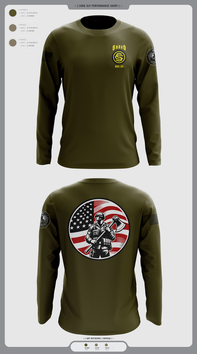 OCS BRAVO CO 002-25 55485287 Long Sleeve Performance Shirt 1