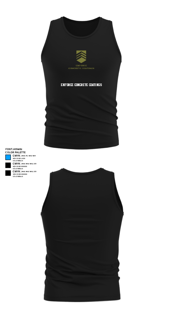 Tank Top, ENFORCE CONCRETE COATINGS, , Teamtime, Team time, sublimation, custom sports apparel, team uniforms, spirit wear, spiritwear, sports uniforms, custom shirts, team store, custom team store, fundraiser sports, apparel fundraiser