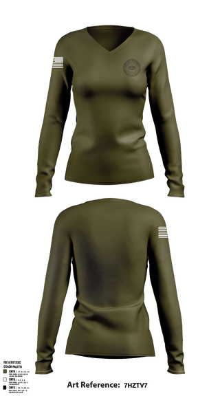 Womens Long Sleeve Vneck Shirt, Butler Township Police Officers Association, Police, Teamtime, Team time, sublimation, custom sports apparel, team uniforms, spirit wear, spiritwear, sports uniforms, custom shirts, team store, custom team store, fundraiser sports, apparel fundraiser