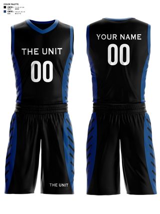 Basketball Uniform, The Unit, Men's Basketball, Teamtime, Team time, sublimation, custom sports apparel, team uniforms, spirit wear, spiritwear, sports uniforms, custom shirts, team store, custom team store, fundraiser sports, apparel fundraiser