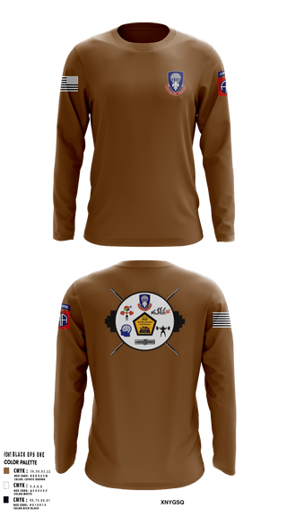 Long Sleeve Performance Shirt, 82nd ADSB H2F, Army, Teamtime, Team time, sublimation, custom sports apparel, team uniforms, spirit wear, spiritwear, sports uniforms, custom shirts, team store, custom team store, fundraiser sports, apparel fundraiser
