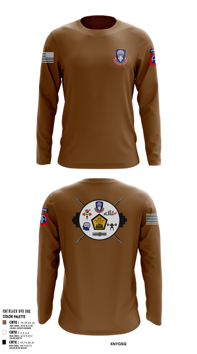 82nd ADSB H2F 64570500 Long Sleeve Performance Shirt - 16