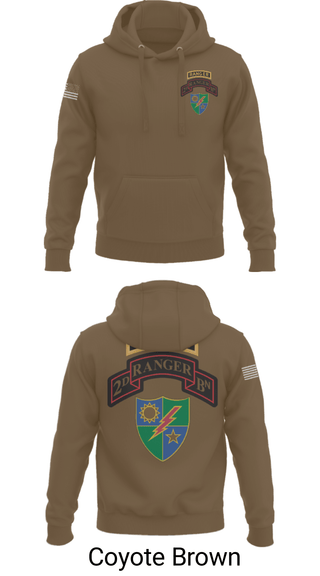 Hoodie, 2nd Battalion 75th Ranger Regiment, , Teamtime, Team time, sublimation, custom sports apparel, team uniforms, spirit wear, spiritwear, sports uniforms, custom shirts, team store, custom team store, fundraiser sports, apparel fundraiser