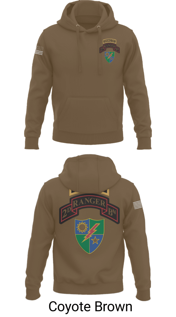 Hoodie, 2nd Battalion 75th Ranger Regiment, , Teamtime, Team time, sublimation, custom sports apparel, team uniforms, spirit wear, spiritwear, sports uniforms, custom shirts, team store, custom team store, fundraiser sports, apparel fundraiser
