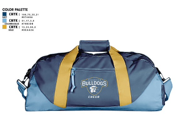 Duffle Bag, Grandview Middle School Cheer, Cheer, Teamtime, Team time, sublimation, custom sports apparel, team uniforms, spirit wear, spiritwear, sports uniforms, custom shirts, team store, custom team store, fundraiser sports, apparel fundraiser