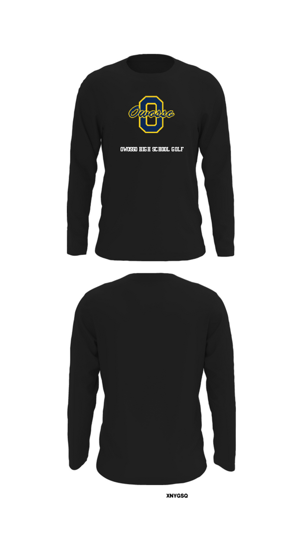 Long Sleeve Performance Shirt, Owosso High School Golf, Golf, Teamtime, Team time, sublimation, custom sports apparel, team uniforms, spirit wear, spiritwear, sports uniforms, custom shirts, team store, custom team store, fundraiser sports, apparel fundraiser