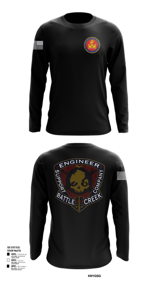 Long Sleeve Performance Shirt, 6th Engineer Support, Marines, Teamtime, Team time, sublimation, custom sports apparel, team uniforms, spirit wear, spiritwear, sports uniforms, custom shirts, team store, custom team store, fundraiser sports, apparel fundraiser