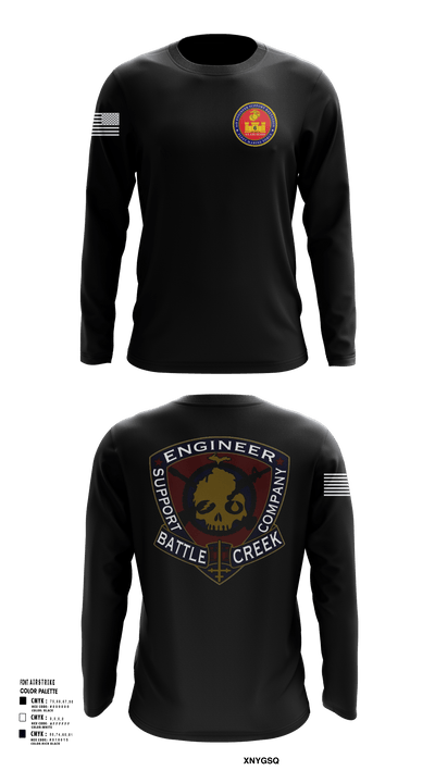 6th Engineer Support 55930969 Long Sleeve Performance Shirt - 126