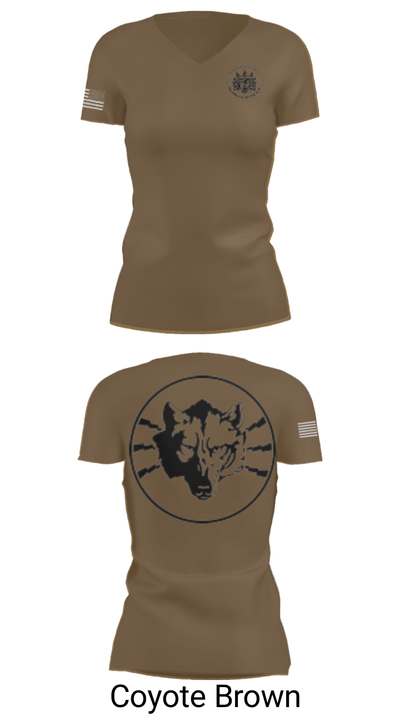 Wolves, Bravo, 305th MI 94376835 Women's Short Sleeve V-neck Shirt - 5