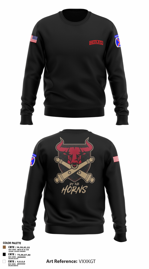 Crew Neck Sweatshirt, BRAVO BULLS, Army, Teamtime, Team time, sublimation, custom sports apparel, team uniforms, spirit wear, spiritwear, sports uniforms, custom shirts, team store, custom team store, fundraiser sports, apparel fundraiser