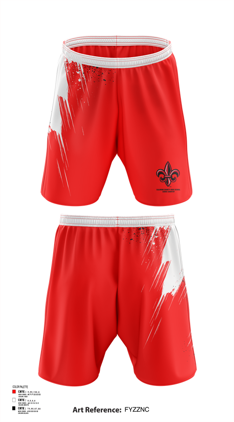 Athletic Shorts With Pockets, Calhoun County High School Cross Country, Cross Country, Teamtime, Team time, sublimation, custom sports apparel, team uniforms, spirit wear, spiritwear, sports uniforms, custom shirts, team store, custom team store, fundraiser sports, apparel fundraiser