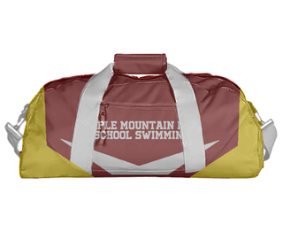 Duffle Bag, Maple Mountain High School Swimming, Swimming, Teamtime, Team time, sublimation, custom sports apparel, team uniforms, spirit wear, spiritwear, sports uniforms, custom shirts, team store, custom team store, fundraiser sports, apparel fundraiser