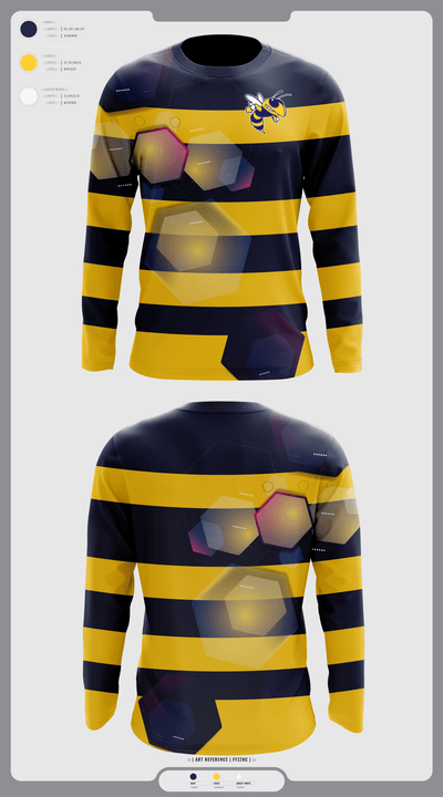 Wynne Yellowjackets 78568306 Long Sleeve Performance Shirt - 37