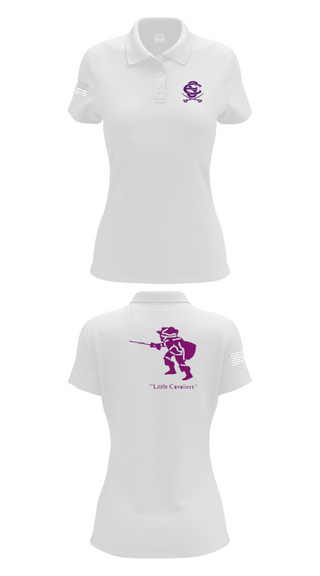 Women's Short Sleeve Performance Polo, East Stroudsburg Cavaliers, Football, Teamtime, Team time, sublimation, custom sports apparel, team uniforms, spirit wear, spiritwear, sports uniforms, custom shirts, team store, custom team store, fundraiser sports, apparel fundraiser