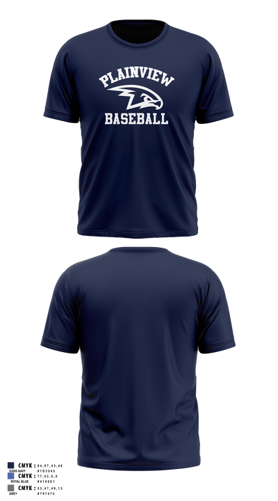 Plainview Little League 37284213 Short Sleeve Performance Shirt - 21