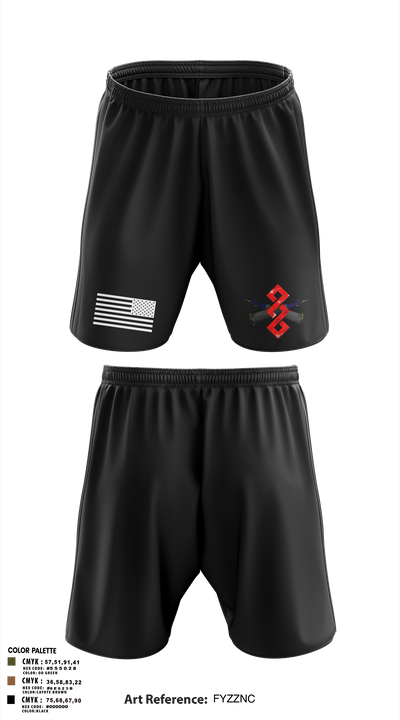 q trp 4/278th 42866312 Athletic Shorts With Pockets - 6