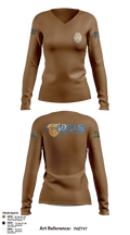 CID 22858529 Women's Long Sleeve V-neck Shirt - 1