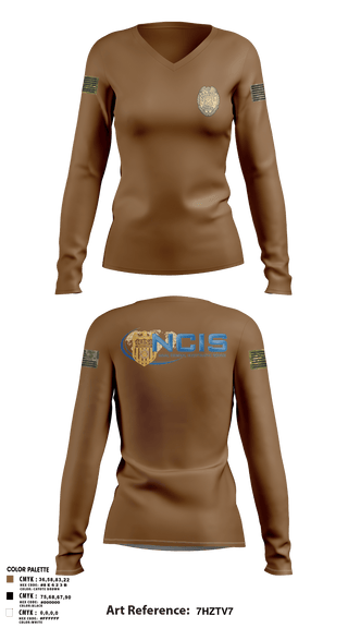 Womens Long Sleeve Vneck Shirt, CID, Navy, Teamtime, Team time, sublimation, custom sports apparel, team uniforms, spirit wear, spiritwear, sports uniforms, custom shirts, team store, custom team store, fundraiser sports, apparel fundraiser