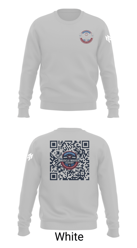 Crew Neck Sweatshirt, Muscle Maker Academy, , Teamtime, Team time, sublimation, custom sports apparel, team uniforms, spirit wear, spiritwear, sports uniforms, custom shirts, team store, custom team store, fundraiser sports, apparel fundraiser