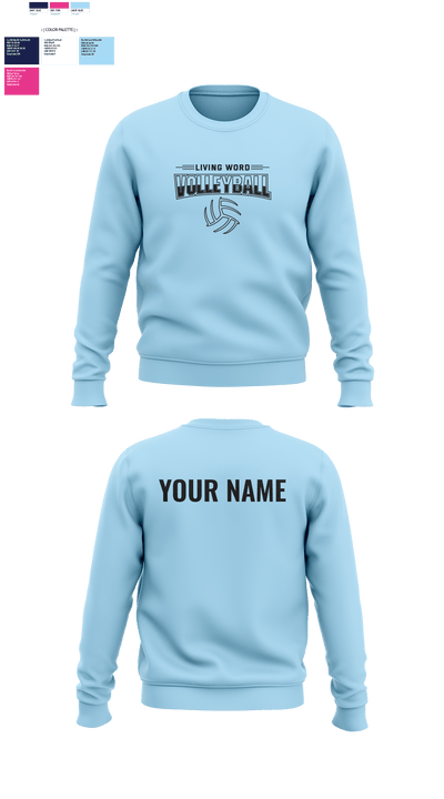 Living Word Academy Volleyball 38101646 Crew Neck Sweatshirt - 7