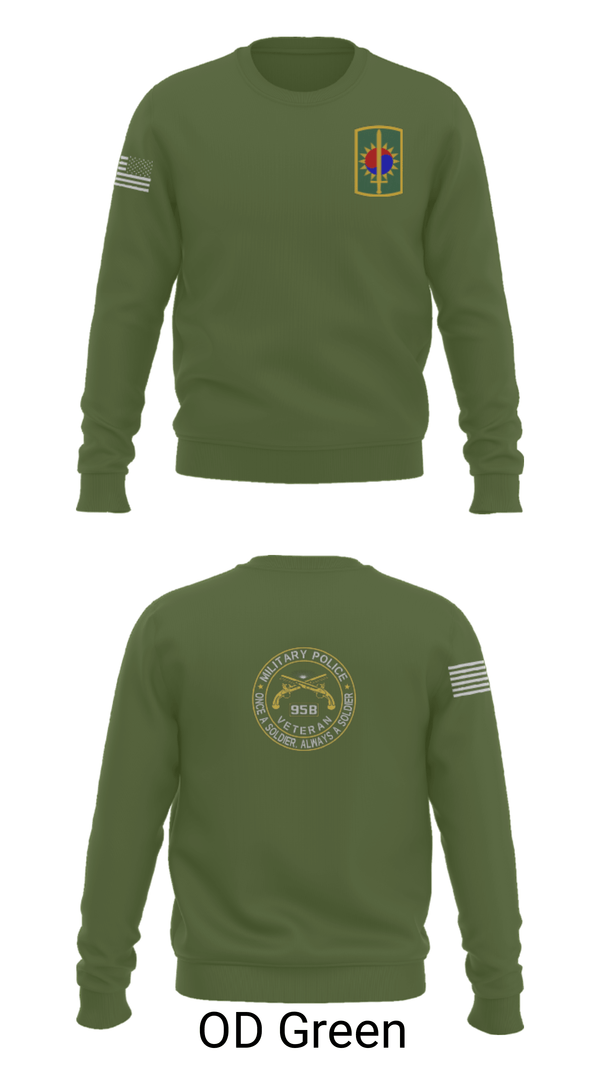 Crew Neck Sweatshirt, 142ND MILITARY POLICE, Army, Teamtime, Team time, sublimation, custom sports apparel, team uniforms, spirit wear, spiritwear, sports uniforms, custom shirts, team store, custom team store, fundraiser sports, apparel fundraiser