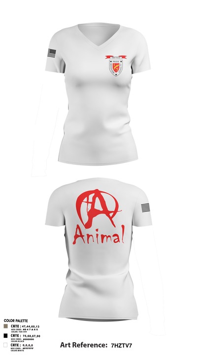 undefined Women's Short Sleeve V-neck Shirt - 2