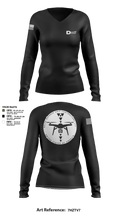 Delta Defense Unit 32292143 Women's Long Sleeve V-neck Shirt - 107